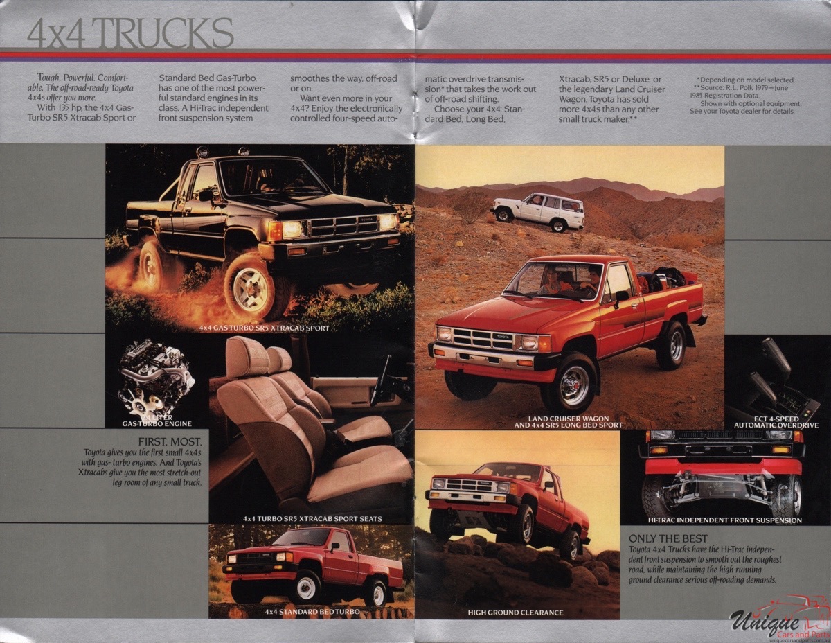 1986 Toyota Full-Lineup Brochure Page 14